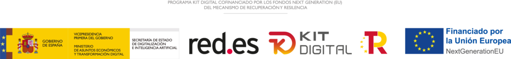Logotipos para la convocatoria de ayudas del programa Kit Digital de los fondos Next Generation EU